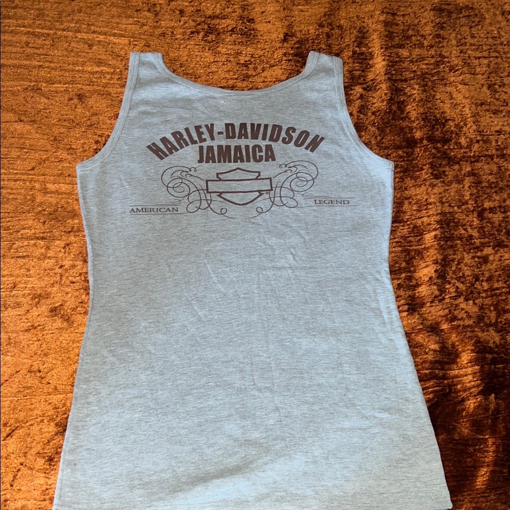 Harley-Davidson Light Gray Jamaica Graphic Tank - Picture 3 of 3